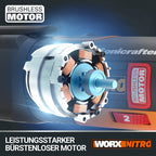 WORX WX693.9 Nitro Sonicrafter Akku Multifunktionswerkzeug 20V – bürstenloser Motor – vielseitig zum Schneiden, Polieren, Sägen uvm. – für Bearbeitung verschiedener Materialien – ohne Akku & Ladegerät