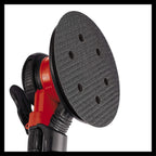 Einhell Druckluft-Exzenterschleifer TC-PE 150 (150 mm Schleiftellerdurchmesser, stufenloser Regulierungshebel, inkl. 6 Schleifpapieren, Stecknippel, Spannschlüssel)