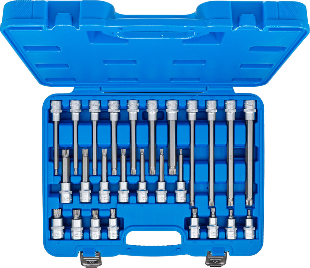 BGS 5180 | Bit-Einsatz-Satz | 26-tlg. | 12,5 mm (1/2") | Innenvielzahn (für XZN) | CV-Stahl
