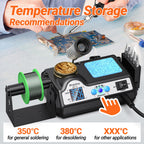 Lötstation, Preciva 927 IV 60W Lötkolben mit 2 helfenden Hände und Lupe Displayanzeige, Temperatur einstellbar 90~480°C, Standby-Modus Lötset für Hobbylöten