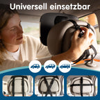 Onco LED Baby Autospiegel - 100% bruchsicher mit 2 Licht-Modi für Tag & Nacht, Rutschfester Baby Rückspiegel Auto mit 360° Schwenkung