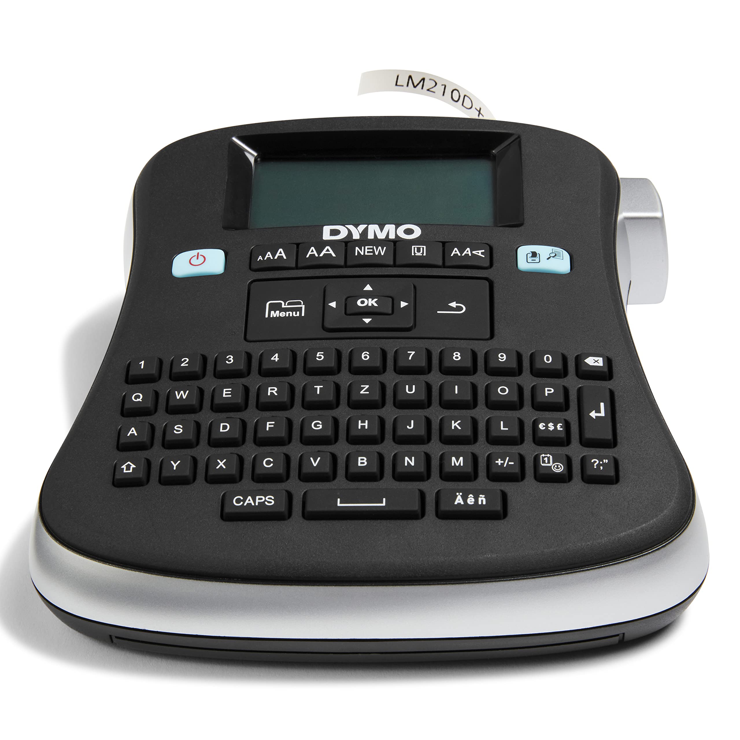 DYMO LabelManager 210D+ Beschriftungsgerät im Koffer | Etikettiergerät mit QWERTZ Tastatur & großem Grafikdisplay | Einfache Textbearbeitung | für D1 Etiketten in 69und 12mm Breite