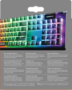 SteelSeries PrismCaps – Double-Shot-Tastenset mit „Pudding“-Optik – Kompatibilität mit allen gängigen mechanischen Tastaturen – MX-Stößel – Schwarz (Deutsches Tastaturlayout)