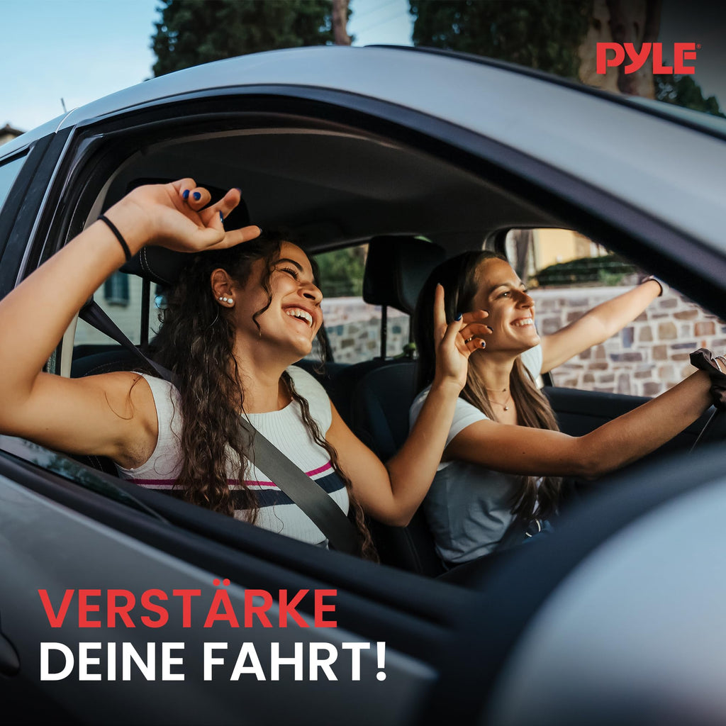 Pyle 3,2 Farad Digitaler Leistungskondensator - Hochleistungszubehör für Auto-Audio mit blauer Digitalanzeige | Spannungsanzeige | Überspannungsschutz | Montagesatz | DC 12-24V