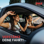 Pyle 3,2 Farad Digitaler Leistungskondensator - Hochleistungszubehör für Auto-Audio mit blauer Digitalanzeige | Spannungsanzeige | Überspannungsschutz | Montagesatz | DC 12-24V