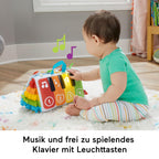 FISHER-PRICE Kick & Play Soft Piano - Weiches und tragbares Pianospielzeug, mitwachsendes Design, bunte Tasten, für Babys ab der Geburt, HND54