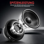 Pyle Autolautsprecher 8,8cm (3,5") – 2-Wege Koaxial Lautsprecher System 120W, 4 Ohm Impedanz, 1" Neodym Hochtöner, 4cm (1,6") Einbautiefe, KSV Spule, Poly Injection Membran – Einbaulautsprecher Auto