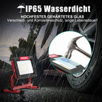 HYCHIKA LED Baustrahler 100W, LED Strahler 12000 LM 6500K, 2 Modes Adjustable Brightness, 360° Degree Rotation Wasserdichtes IP65 Arbeitsleuchter Drehbar, 2 m Kabel mit Stecker für Werkstatt Baustelle