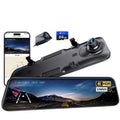 Pelsee S12 Pro 12" Spiegel Dashcam Mit STARVIS 2 Sensor, 4K Dashcam Auto Vorne Hinten Mit 5,8 GHz WiFi, Touchscreen Rückspiegel Rückfahrkamera Mit ADAS & BSD, GPS, Farb-Nachtsicht, 64GB Karte