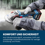 Bosch Professional 18V System Akku-Winkelschleifer GWS 18V-11 S inkl. L-BOXX (ohne Akku/Ladegerät)