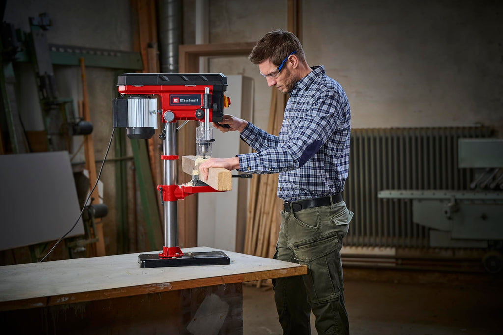 Einhell Säulenbohrmaschine TC-BD 630/1 (630 W, max. 60 mm Bohrtiefe, einstellbarer Bohrtiefenanschlag, max. 16 mm Bohrerdurchmesser)