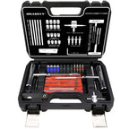 HASKYY Reifenreparaturset Reifenflickzeug Auto Reifen Reparatur Kit 53tlg - All in One Pannenset für Auto, Motorrad, ATV, SUV - Gummistreifen, Ventilwerkzeug, T-Griff & Cutter