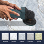 14PCS Diamant nass Polierscheiben mit M14 Gummi-Stützteller Wollfilz,100mm Marmor Polierset Schleifpads für Granit Beton Fliesen Stein Schleifen,50-8000 Schleifscheibe für winkelschleifer, Bohrer