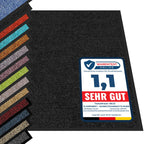 etm® Schmutzfangmatte - Fußmatte in vielen Größen - Türmatte Fußabstreifer für Haustür innen und außen (Schwarz, 200x400 cm)