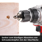 Original Einhell XL-CASE 95-tlg. Bit- und Bohrer-Set (Bits, diverse Bohrer, Schnellwechselbithalter, Steckschlüssel, Senker, Bohrstopper, Stiftschlüssel inkl. Aufbewahrungsbox)