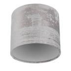 REV Lampenschirm im Vintage Look - Lampenschirm für Tischlampe, Ø 14cm, Ersatzlampenschirm Hänge- und Stehlampe, rund, grau