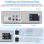 RDS Autoradio Bluetooth mit Typ-C-Ladeanschluss, Wistrue FM/AM Autoradio 1DIN Unterstützt 2USB/AUX/SD/TF/EQ/DSP/MP3 Player