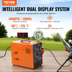 VEVOR Tragbarer PCP Kompressor 300bar 350 W Tauchkompressor, 0,5 L Hochdruck Luftkompressor, 8 mm Mobiler Mehrzweckkompressor, 2700 U/min Flüsterkompressor Auto-Stopp, Atemluftkompressor 220 V AC