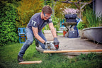 Einhell Handkreissäge TE-CS 190/1 500 W, 5.500 min-1, werkzeuglose Einstellung, Großer Griffbügel, Alu-Sägetisch, Spindelarretierung, inkl. Hartmetall-Sägeblatt)