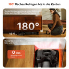 roborock F25 ACE Pro Nass-Trockensauger, 25000Pa, JetFoaming gegen Flecken, Anti-Haar-Verwicklung, 180° Flach-Design, Heißwasser-Selbstreinigung & Heißlufttrocknung