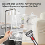 Luftreiniger für Allergiker, Wohnung und Raucherzimmer, mit 2 × HEPA 14-Filtern gegen Tierhaare, Schimmel, Staub, Pollen & Gerüche, CADR 350 m³/h für 120 ㎡, App-Steuerung, Timer, leise 22 dB