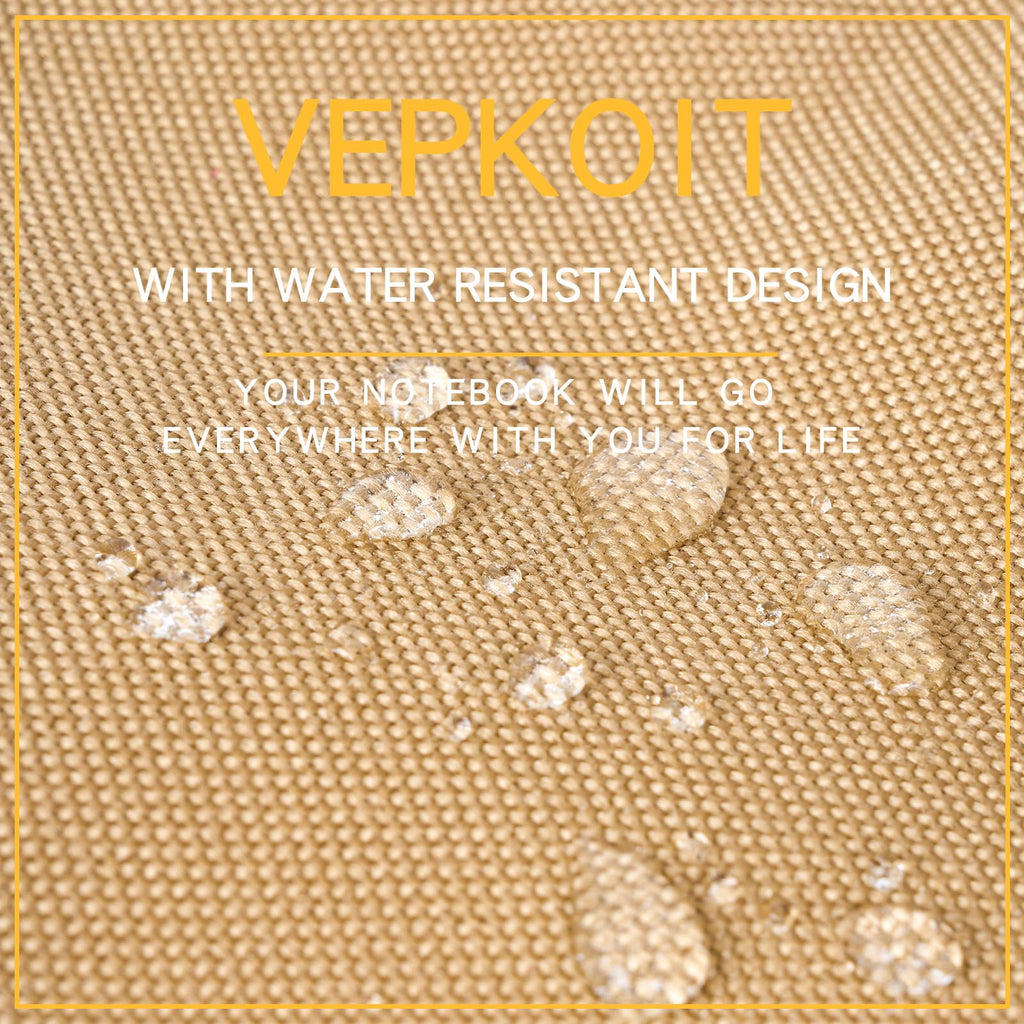 VEPKOIT Taktische Notizbuchhülle mit Reißverschluss für Ordner, OCP Binder Planer Tactical Portfolio Organizer und A5 Notebook Binder Cover, 7" x 9" wetterfeste Notebook-Abdeckung - Coyote