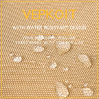 VEPKOIT Taktische Notizbuchhülle mit Reißverschluss für Ordner, OCP Binder Planer Tactical Portfolio Organizer und A5 Notebook Binder Cover, 7" x 9" wetterfeste Notebook-Abdeckung - Coyote