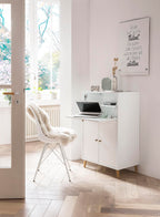 Schildmeyer Sekretär Serie Rena 500, 153502, weiß, 65,2 x 39 x 101,7 cm