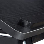 Relaxdays Laptoptisch, Lapschreibtisch, Betttisch, Betttablett, Notebooktisch, Beistelltisch, Laptop WTH 75 cm x 35 cm x 40 cm, Holz, schwarz, mit Leseklappe, höhenverstellbar, zusammenklappbar