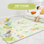 Krabbelmatte Baby Faltbar Spielmatte Kinder Spieldecke 150x180x1cm Krabbeldecke Für Baby - Babymatte Kindermatte - Schaumstoffmatte Kinderteppich- Spielteppich - Bodenmatte Kinder - Babygeschenk