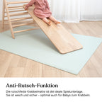 Ehrenkind® Made in Germany Anti-Rutsch Krabbelmatte Oeko-Tex Matten | Spielmatte Baby | Größe 180x240cm BEIGE