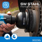 SW-Stahl 302230L Aluminium Radnabenschleifer Racing Experience I Made in Germany I Aufsatz für Schlagschrauber I Radnaben Reiniger I Multitool Schleifaufsatz