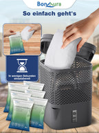 BonAura® Luftentfeuchter Nachfüllpack 6x 680g - Sparset Luftentfeuchter Granulat - 6er Set Entfeuchter Granulat - Schimmel- und Geruchsschutz