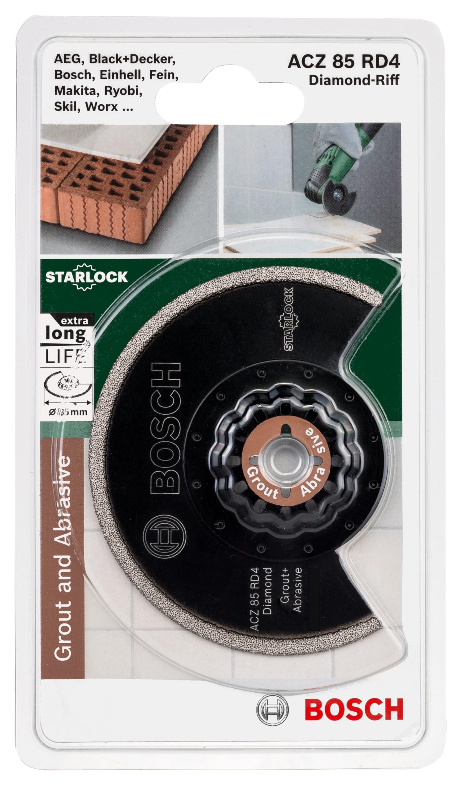 Bosch Accessories Segmentsägeblatt für Multifunktionswerkzeuge Starlock (ACZ 85 RD4)