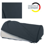 Leitz Schreibtisch-Fußstütze, verstellbare Bein- & Kniestütze, ideal im Home Office, lindert Schulter- & Rückenschmerzen, Schaumstoff mit Stoffbezug, IGR-zertifiziert, Ergo Cosy Serie, Grau, 53710089