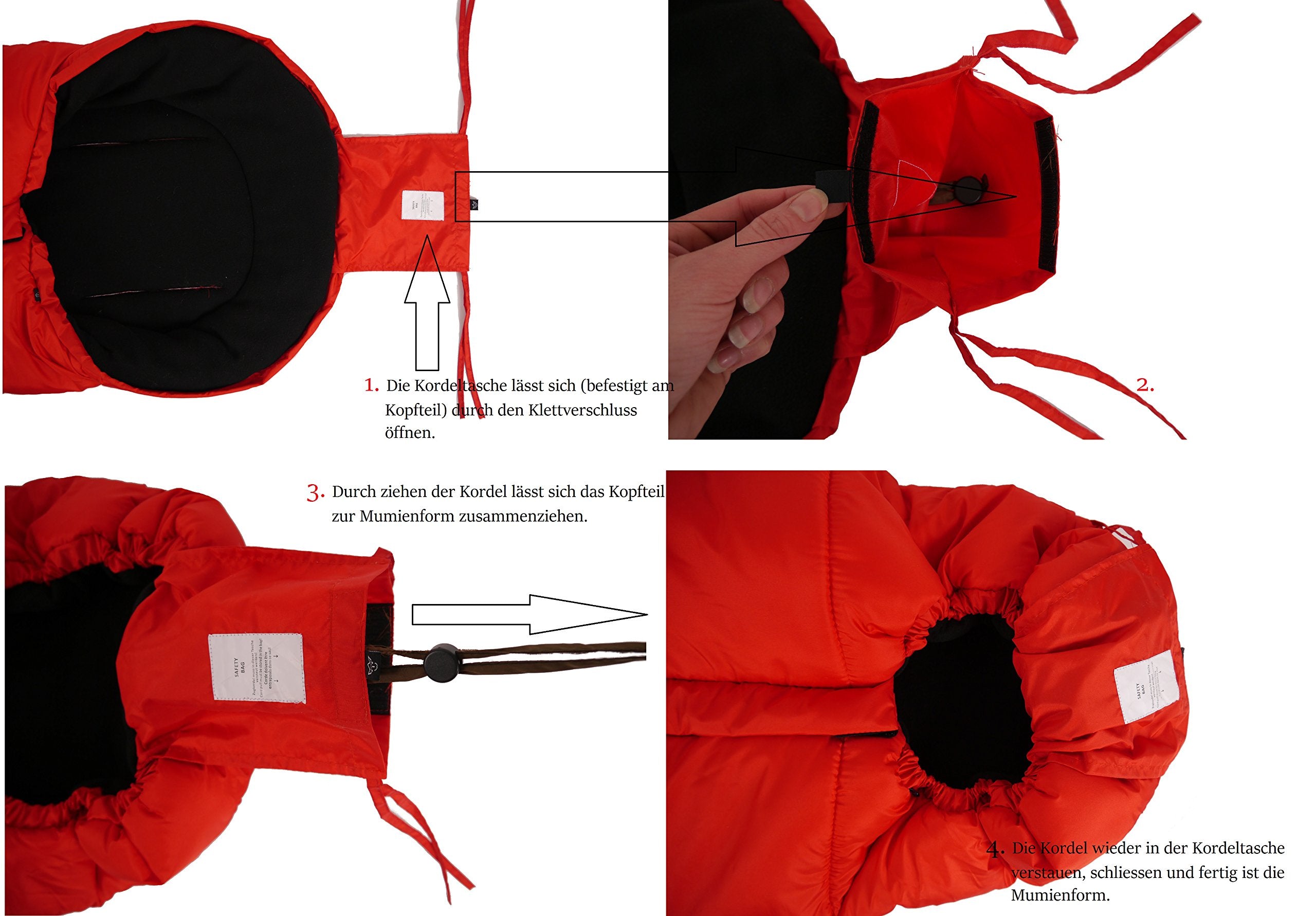 Kaiser Naturfelle 6570825 - Fußsack Iglu Thermo Fleece Farbe: schwarz