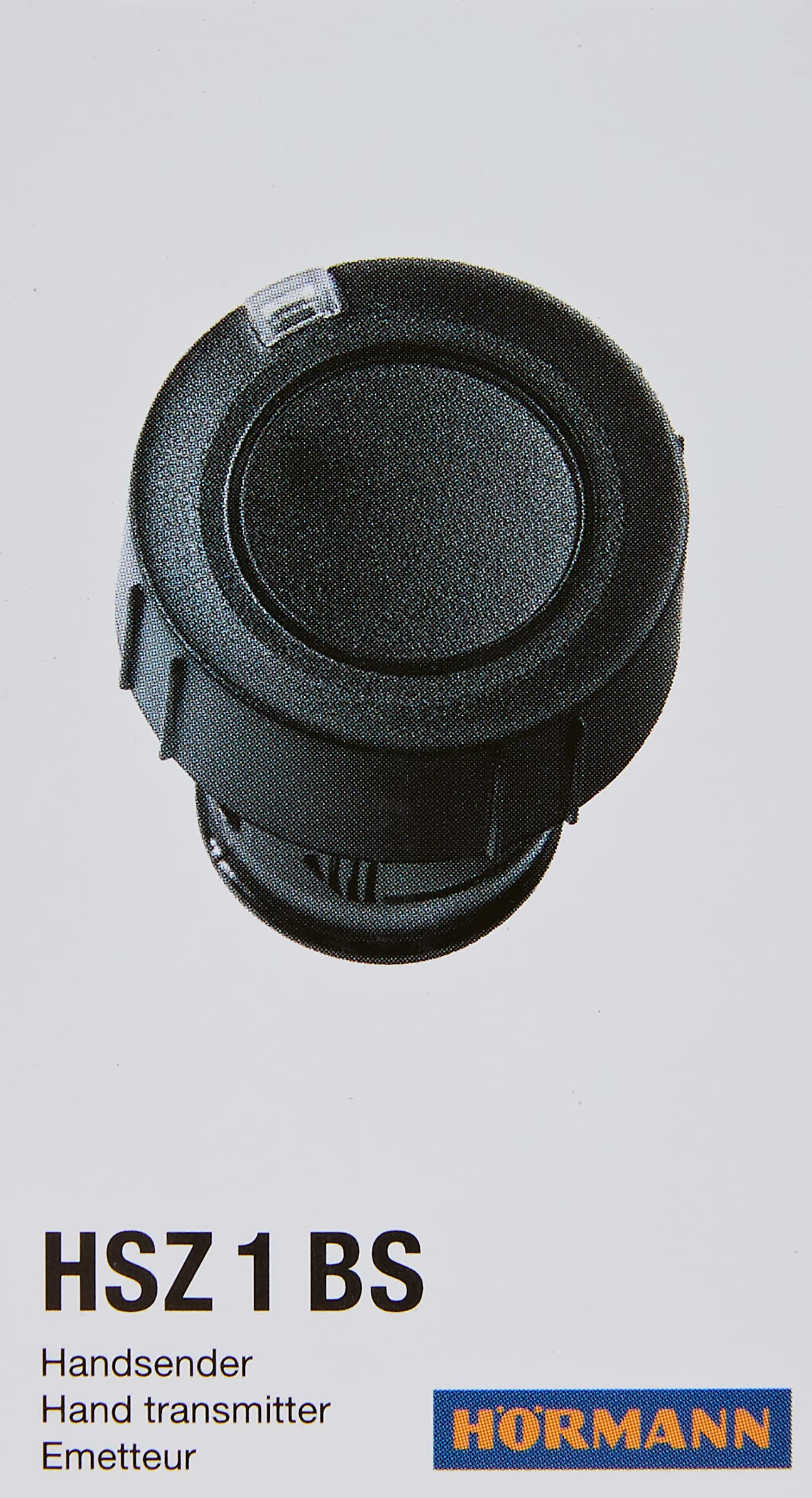 Hörmann Handsender HSZ1 868-BS, praktischer 1-Tasten-Garagentoröffner, Funkfernbedienung mit BiSecur-Funktechnik, schwarz, Art.-Nr. 436779