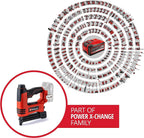 Einhell Akku-Nagler TE-CN 18 Li - Solo Power X-Change (Li-Ion, 18V, Tacker und Nagelpistole, max. 20 Schuss pro Minute, inkl. 300 Nägel, inkl. 300 Klammern, ohne Akku, ohne Ladegerät)