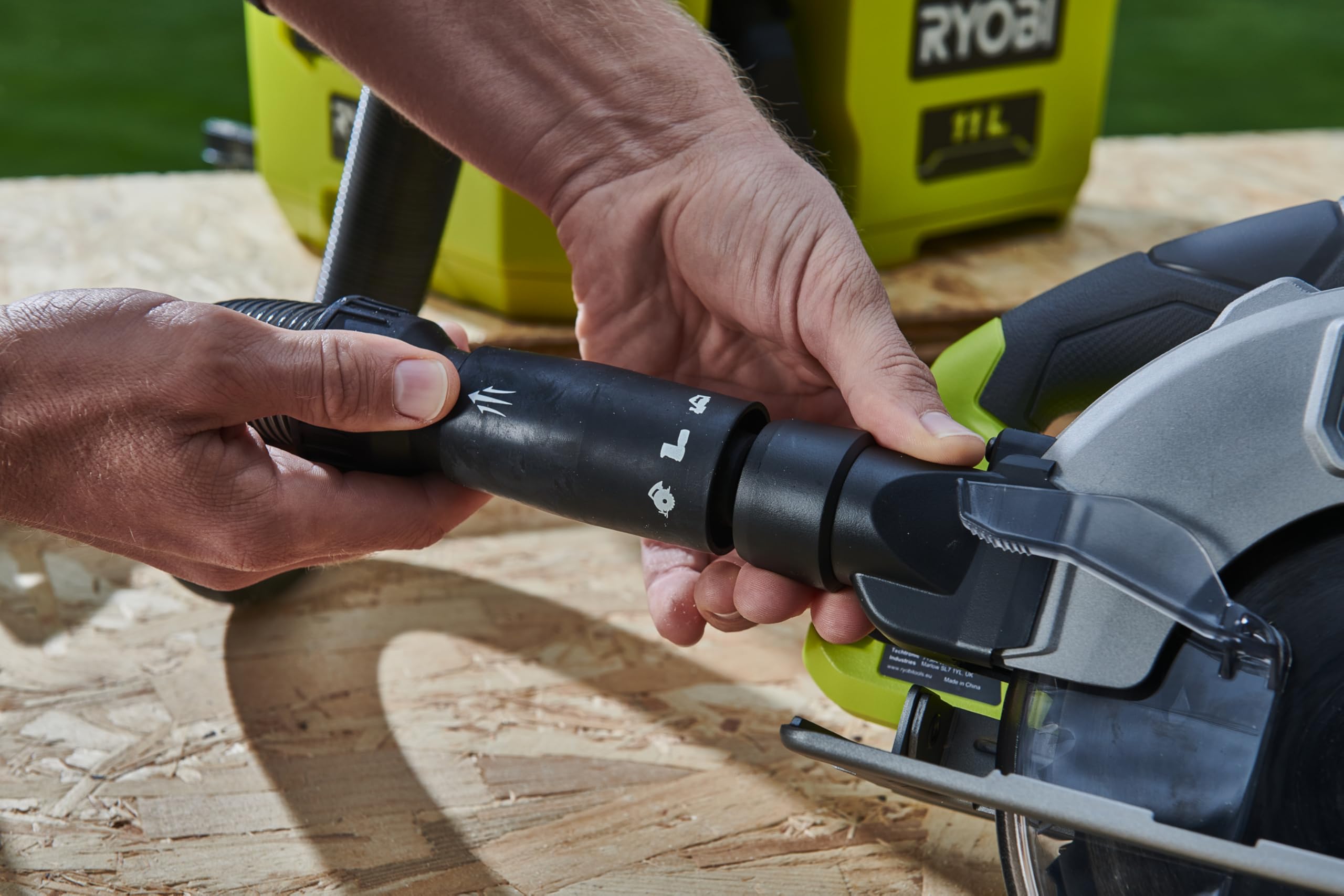 RYOBI 18 V ONE+ Brushless Akku-Handkreissäge RCS18BL-0, 184 mm Sägeblatt, werkzeuglose Einstellungen, ohne Akku und Ladegerät