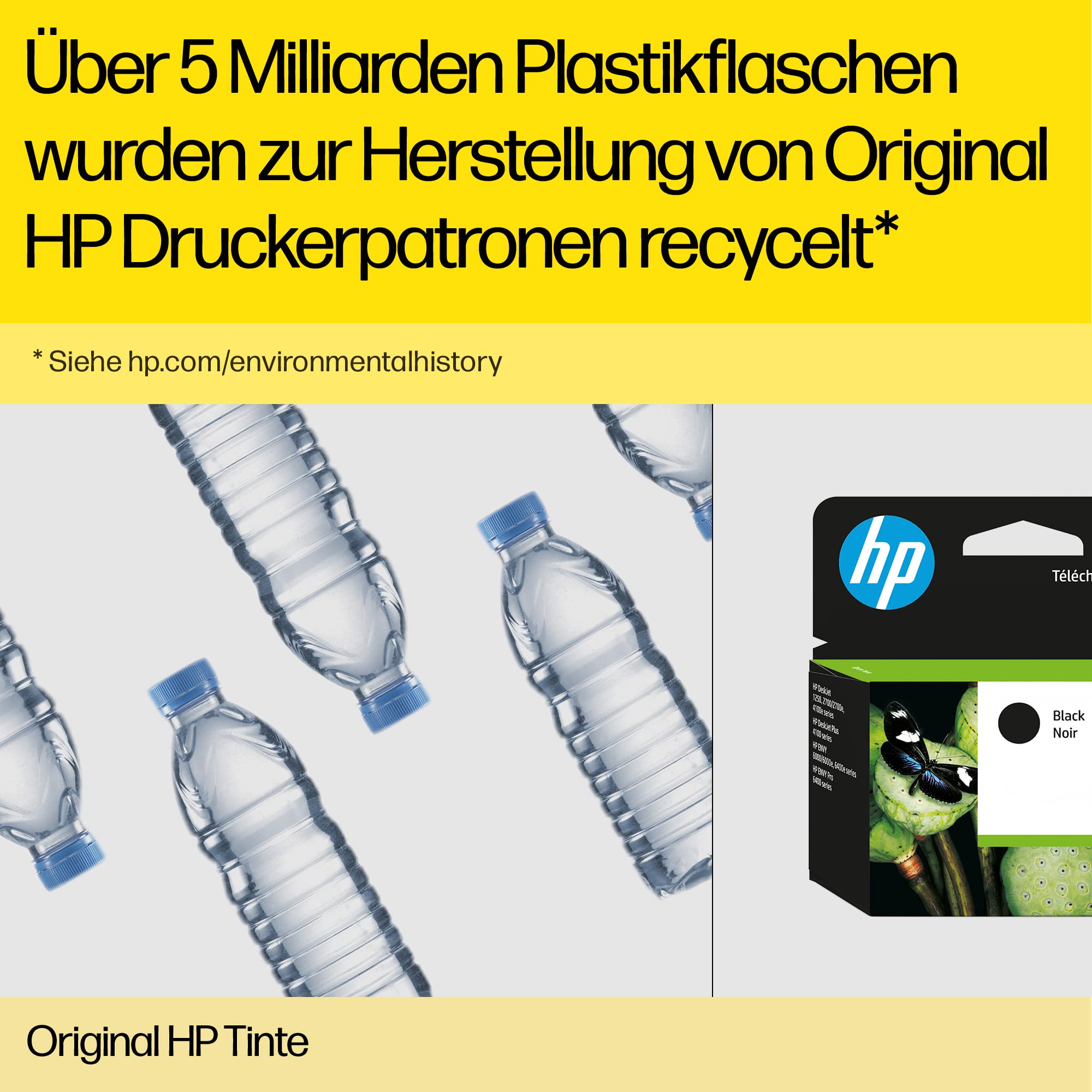 HP 62 Original Druckerpatrone OfficeJet 200, 5740 Envy 5540, 5640, 7640 schwarz