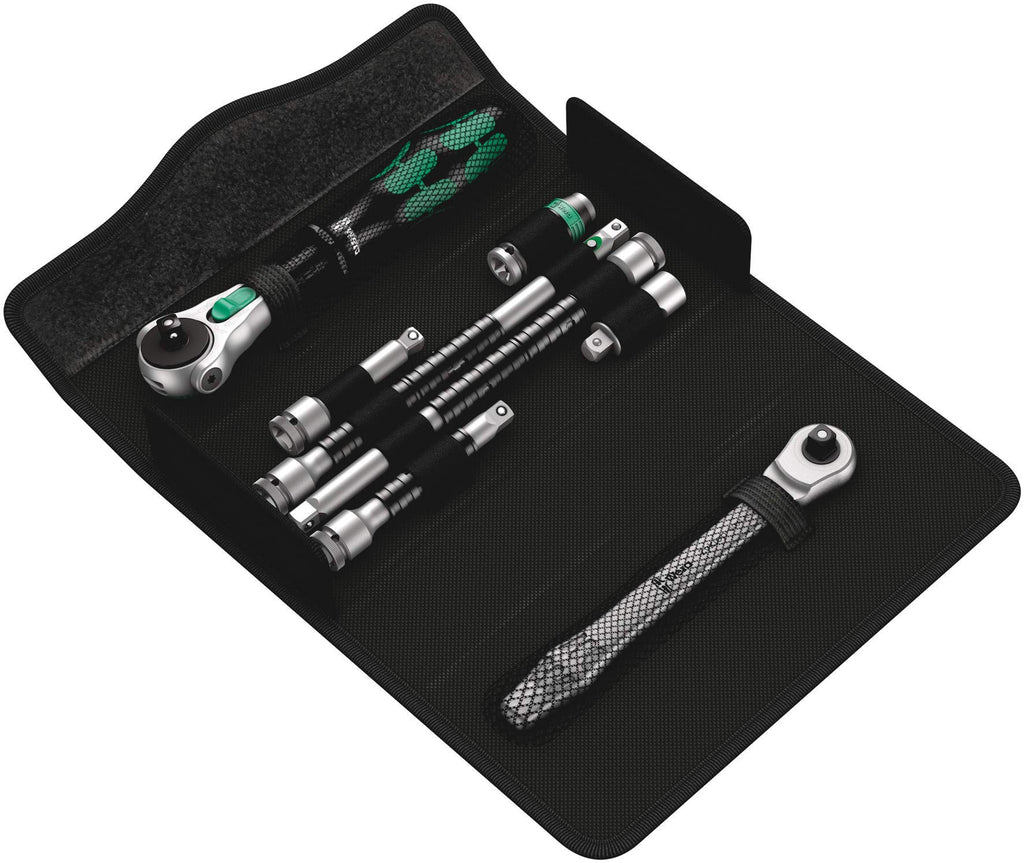 Wera 05135949001 Kraftform Kompakt Zyklop MS1 Metal/Speed 1/4 Zoll, 8-teilig, 8 Stück, Farbig, One Size