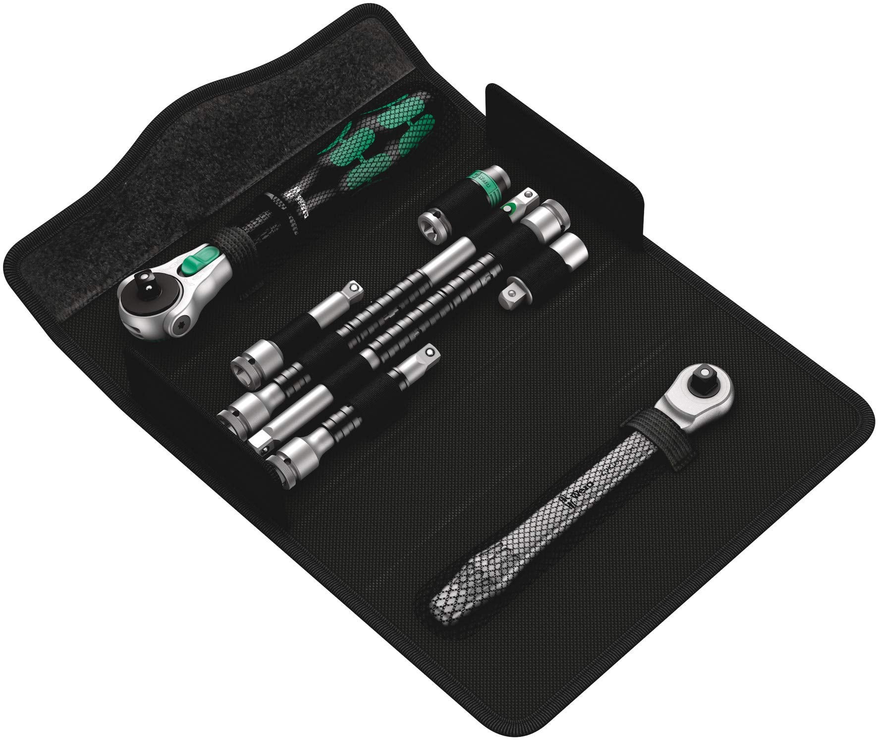 Wera 05135949001 Kraftform Kompakt Zyklop MS1 Metal/Speed 1/4 Zoll, 8-teilig, 8 Stück, Farbig, One Size