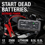 NOCO Boost X GBX75: 2500A UltraSafe Starthilfe Powerbank – 12V Lithium-Starthilfegerät & Starterkabel – Tragbarer Booster für Benziner bis 8,5L & Diesel bis 6,5L