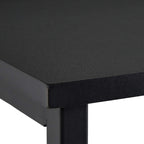 Relaxdays Schreibtisch klein, HxBxT 75 x 60 x 40 cm, kompakter Computertisch, Laptop Arbeitstisch, MDF & Metall, schwarz