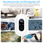 Ozongenerator, Luftreiniger Ozongenerator Geruchskiller, Air Purifier, Luftreiniger Allergiker, Air Ozonizer Generator, Ozongerät für Badezimmer, Küche, Rauch, Autos, Haustiere, Formaldehyd und Geruch
