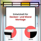 Pyle Beamer Rollo-Leinwand, 72 Zoll, 144x107 cm 4:3, Full-HD & 4K-kompatibel, Ausziehbar, Projektor- Leinwand für Wand/Decke, ideal für Heimkino & Präsentationen