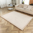 Hakuna Matte Wolkenweiche Spielmatte Baby 200x150x2,5cm, beige – Teppich für Kinderzimmer mit hochwertigem Memory-Schaum – Krabbelmatte Baby mit Rutschfester Unterseite – Krabbeldecke, Tatami Matte