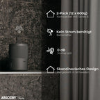 ABSODRY - Luftentfeuchter Nachfüllpack 12x600g - AbsoDry kompatibel - Verhindert Geruch & bindet Feuchtigkeit - Trockenmittelbeutel mit Granulat für Raumentfeuchter - Entfeuchter Nachfüllpack