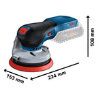 Bosch Professional 18V System Akku Exzenterschleifer GEX 18V-125 (inkl. Schleifteller (125mm), 1x Schleifpapier, Staubbeutel, L-BOXX, ohne Akku/Ladegerät)
