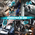 Ecarke 1000Nm Akku-Schlagschrauber, kompatibel mit Ma-kita 18V Lithium, bürstenloser 1/2 Zoll Schlagschrauber mit LED-Licht für Radmuttern, Gerüstbau & Kfz-Wartung (Ohne Akku & Ladegerät)